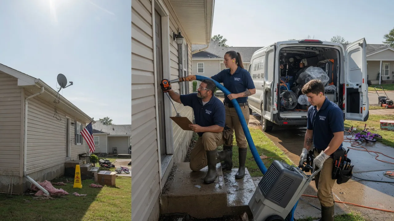 Ceiling Water Damage Restoration in Lawrence, KS near me